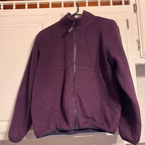 Vintage LL BEAN camp Fleece Zip-Up Jacket size medium